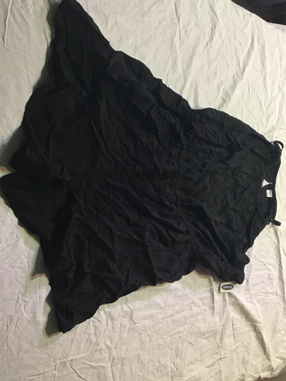 Old Navy Black Sleeveless Ruffle Romper NWT
